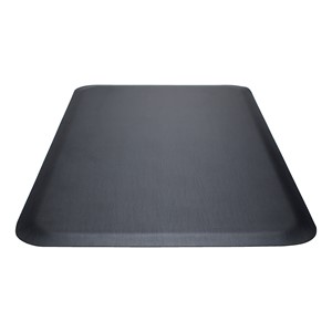 Guardian Leather Top Anti-Fatigue Mat (3' W x 12' L) - Black
